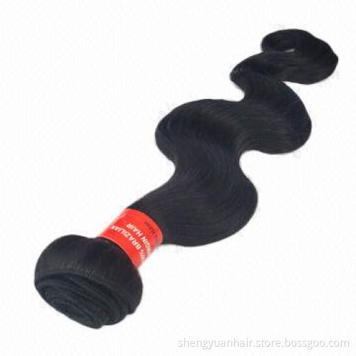 Hot Sale Body Hair Weave, Unprocessed Brazilian Virgin Hair Bundles, Superior Quality, 100g/Piece